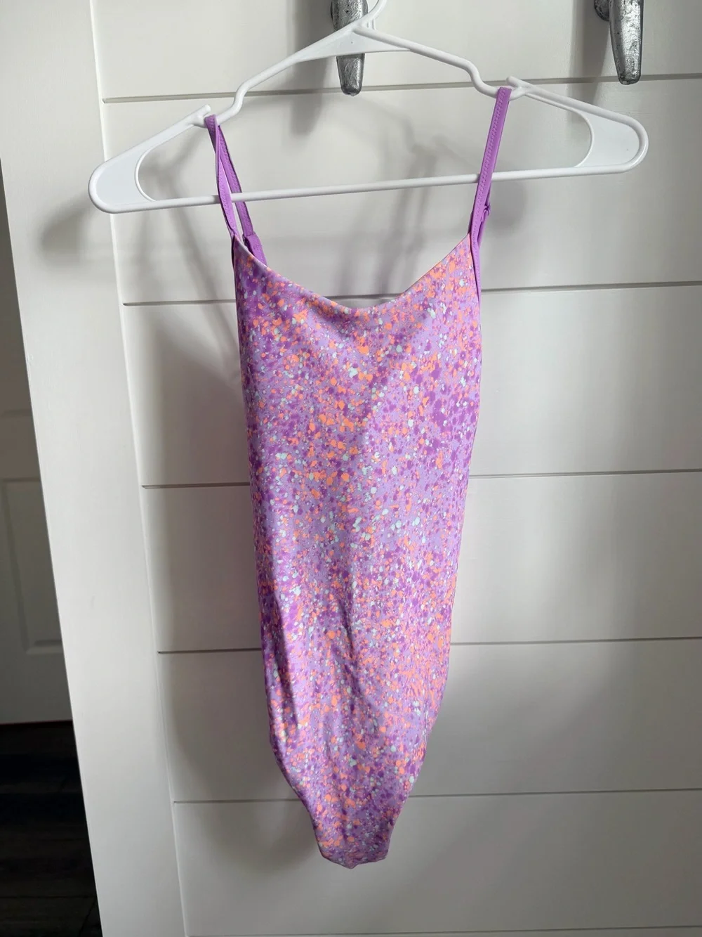 Athleta Girl One Piece Lavender Swimsuit Size 14